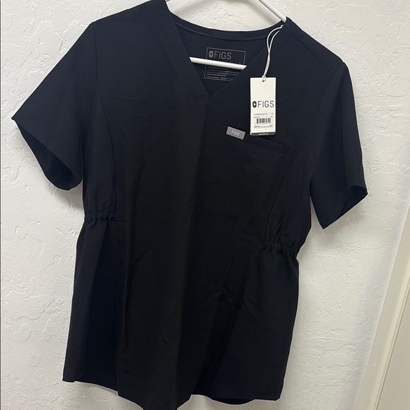 FIGS Maternity Women's Black Top - Picture 2 of 4